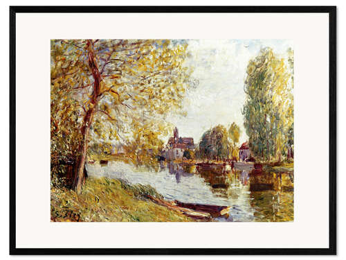 Framed art print Spring in Moret-sur-Loing