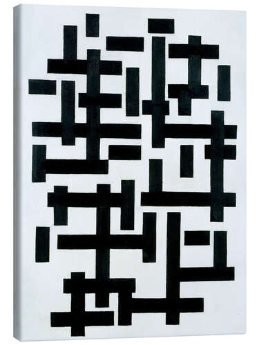 Canvas print Komposition weiss-schwarz. 1918