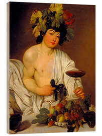 Hout print The Young Bacchus