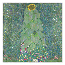 Wandbild  Die Sonnenblume - Gustav Klimt