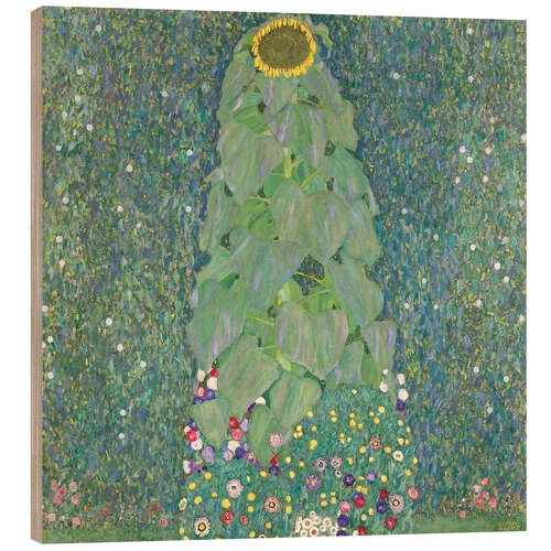 Wood print The Sunflower
