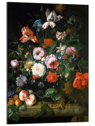 Galleriprint Still life with flowers and fruits