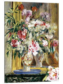 Gallery print Vase of flowers in front of the mirror