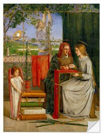 Vinilo para la pared The Childhood of the Blessed Virgin Mary, 1849