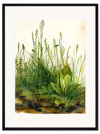 Gerahmter Kunstdruck Das große Rasenstück