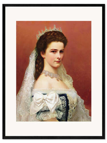 Impression artistique encadrée Impératrice Élisabeth d'Autriche