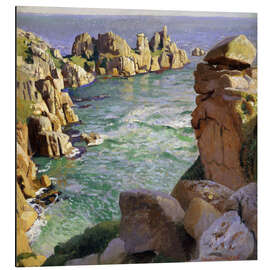 Magnettafel Logans Rock, Porthcurno Strand, Cornwall