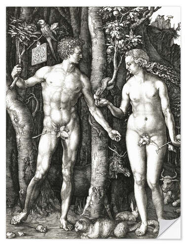 Vinilo para la pared Adam & Eve