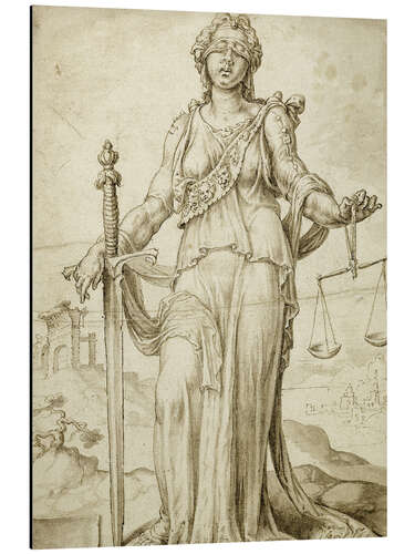 Alubild Justitia