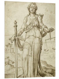 Foam board print Justitia