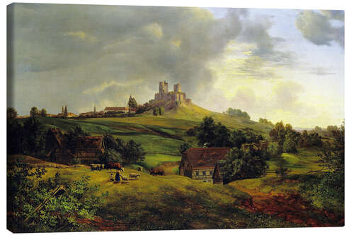 Canvas print Stolpen castle