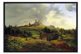 Gerahmter Kunstdruck Burg Stolpen