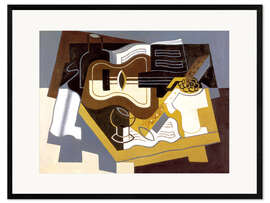 Gerahmter Kunstdruck Gitarre und Klarinette