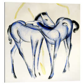 Gallery print Two blue horses