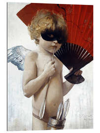 Tableau en plexi-alu Cupidon au bal masqué
