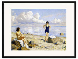 Gerahmter Kunstdruck Strandtag