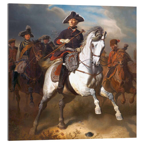 Galleritryck Frederick the Great on horseback