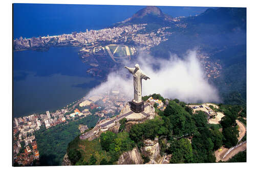 Cuadro de aluminio Cristo sobre rio de janeiro