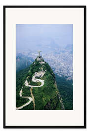 Gerahmter Kunstdruck Christus auf dem Corcovado Berg