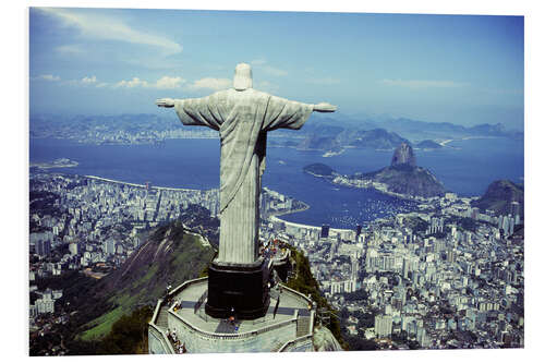 Foam board print Christ the Redeemer statue in Rio de Janeiro