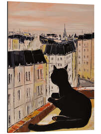 Magnettafel Katerchen in Paris