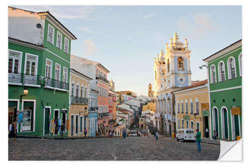 Selvklæbende plakat Bahia Salvador in Brazil