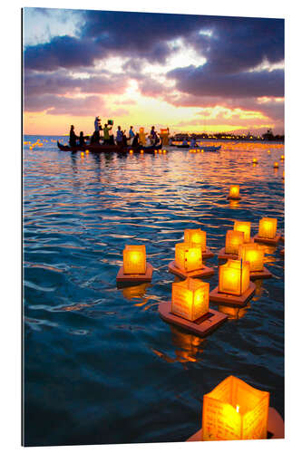 Gallery print Lantern swimming festival in Hawaii