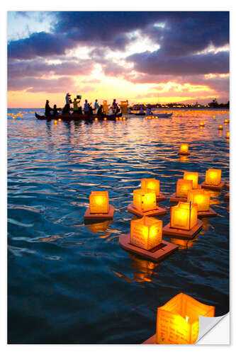 Sisustustarra Lantern swimming festival in Hawaii