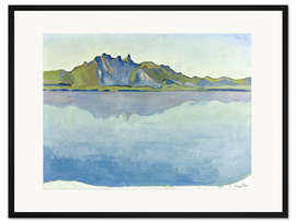 Gerahmter Kunstdruck Thuner See mit Stockhorn-Kette