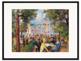 Gerahmter Kunstdruck Gartenlokal an der Havel