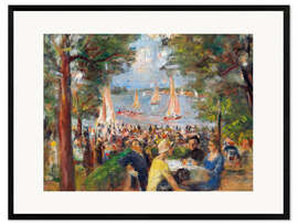 Framed art print Beer garden on the Havel river