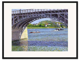 Gerahmter Kunstdruck Brücke bei Argenteuil