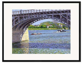 Ingelijste kunstdruk Bridge at Argenteuil
