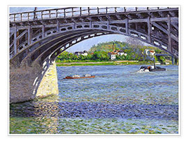 Print  Bridge at Argenteuil - Gustave Caillebotte