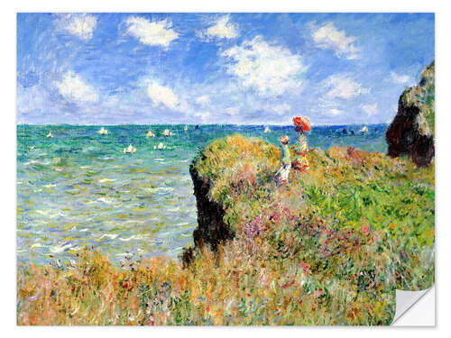 Muursticker The Cliff Walk at Pourville