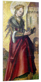 Foam board print Saint Barbara