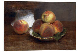 Magnettafel Schale mit Pfirsichen