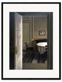 Kunsttryk i ramme Interiør, Strandgade 30, 1904 - Vilhelm Hammershøi