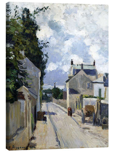 Canvas print Rue de L'Hermitage Pontoise. 1874