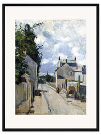 Gerahmter Kunstdruck Rue de L'Hermitage Pontoise. 1874