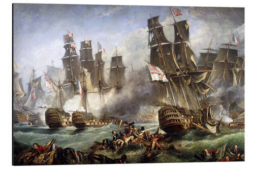 Aluminium print The Battle of Trafalgar