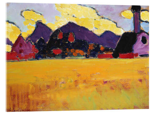 Acrylglasbild Landschaft bei Murnau