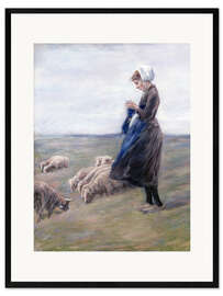 Impression artistique encadrée Shepherdess