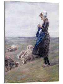 Magnettafel Schafhirtin