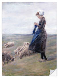 Muursticker Shepherdess