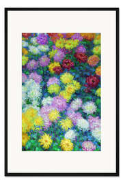Gerahmter Kunstdruck Chrysanthemen