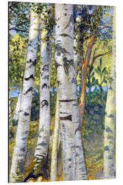 Magnettafel Birkenstämme