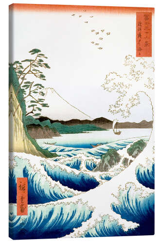 Canvas print Sea at Satta in Suruga Province