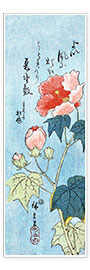 Poster Papaveri in fiore - Utagawa Hiroshige