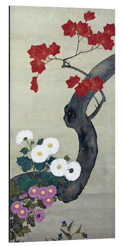 Alubild Herbstblumen.